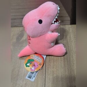 Mini Dino T-Rex Pk/GR Asst Pink Dinosaur Plush Toy Round1 Exclusive!
